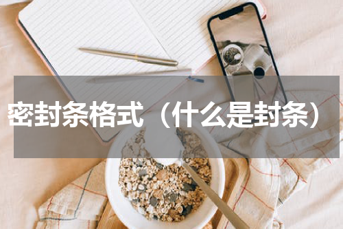 密封条格式（什么是封条）