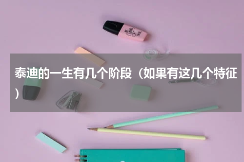 泰迪的一生有几个阶段（如果有这几个特征）