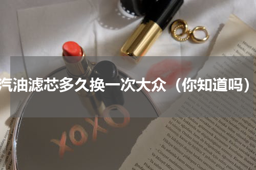 汽油滤芯多久换一次大众（你知道吗）
