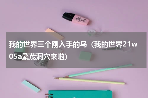 我的世界三个刚入手的鸟（我的世界21w05a繁茂洞穴来啦）