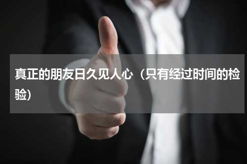 真正的朋友日久见人心（只有经过时间的检验）