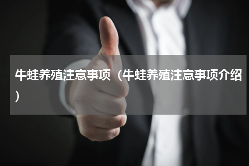 牛蛙养殖注意事项（牛蛙养殖注意事项介绍）