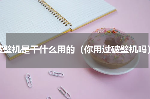 破壁机是干什么用的（你用过破壁机吗）