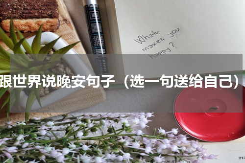 跟世界说晚安句子（选一句送给自己）