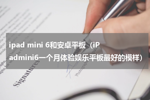 ipad mini 6和安卓平板（iPadmini6一个月体验娱乐平板最好的模样）