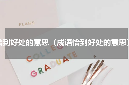恰到好处的意思（成语恰到好处的意思）