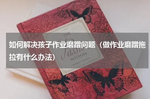 如何解决孩子作业磨蹭问题（做作业磨蹭拖拉有什么办法）