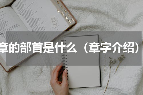章的部首是什么（章字介绍）