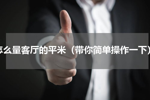 怎么量客厅的平米（带你简单操作一下）