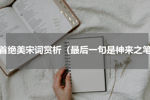 十首绝美宋词赏析（最后一句是神来之笔）