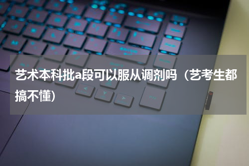 艺术本科批a段可以服从调剂吗（艺考生都搞不懂）