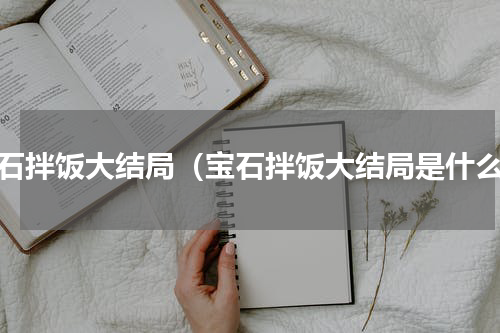 宝石拌饭大结局（宝石拌饭大结局是什么）