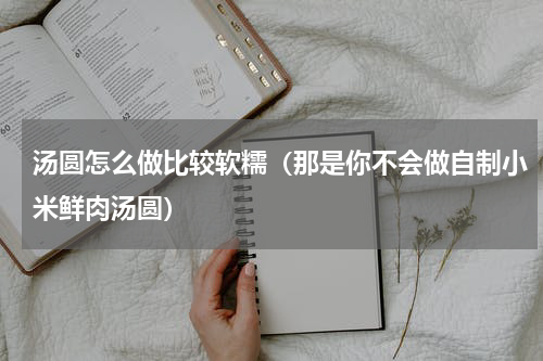 汤圆怎么做比较软糯（那是你不会做自制小米鲜肉汤圆）