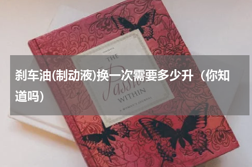 刹车油(制动液)换一次需要多少升（你知道吗）