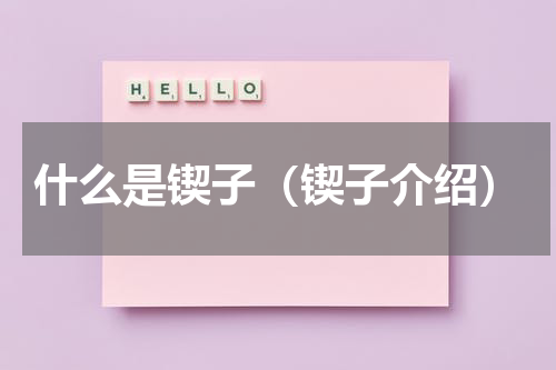 什么是锲子（锲子介绍）