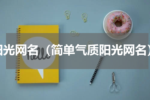 阳光网名（简单气质阳光网名）