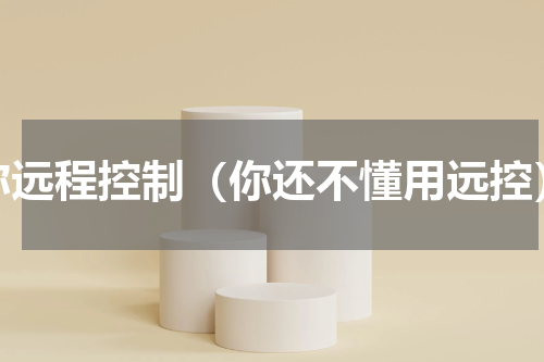 你远程控制（你还不懂用远控）