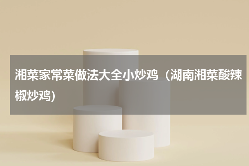 湘菜家常菜做法大全小炒鸡（湖南湘菜酸辣椒炒鸡）