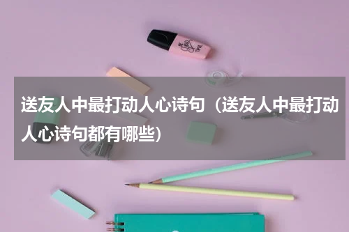 送友人中最打动人心诗句（送友人中最打动人心诗句都有哪些）