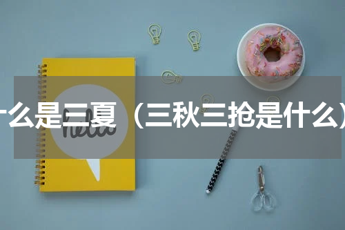 什么是三夏（三秋三抢是什么）