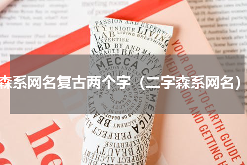 森系网名复古两个字（二字森系网名）