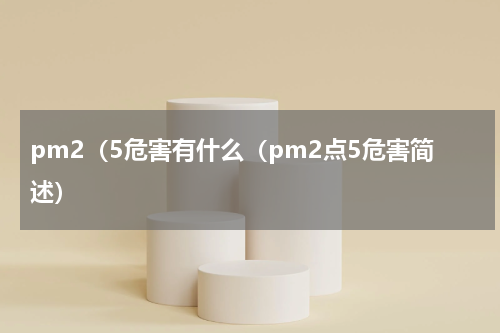 pm2（5危害有什么（pm2点5危害简述）