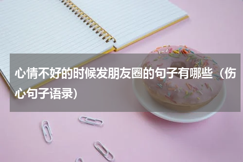 心情不好的时候发朋友圈的句子有哪些（伤心句子语录）