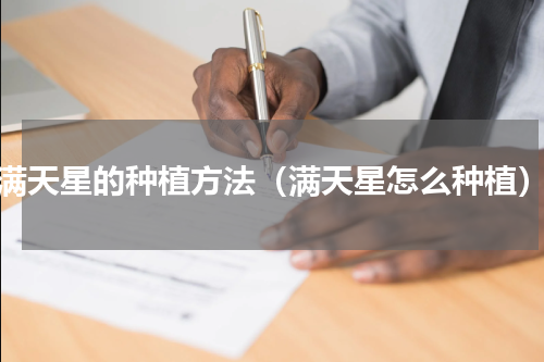 满天星的种植方法（满天星怎么种植）