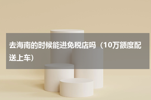 去海南的时候能进免税店吗（10万额度配送上车）