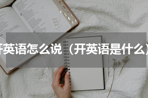 开英语怎么说（开英语是什么）