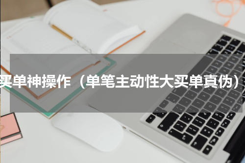 买单神操作（单笔主动性大买单真伪）