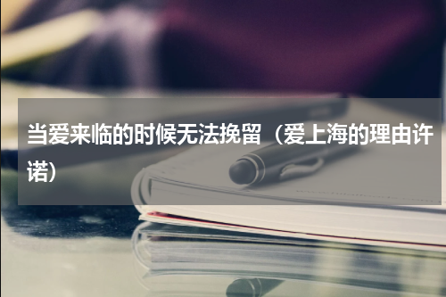 当爱来临的时候无法挽留（爱上海的理由许诺）