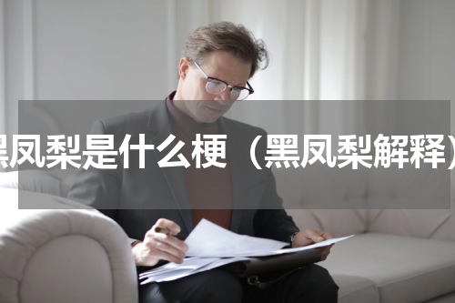 黑凤梨是什么梗（黑凤梨解释）