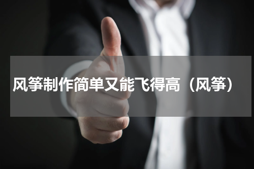 风筝制作简单又能飞得高（风筝）