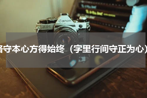 恪守本心方得始终（字里行间守正为心）