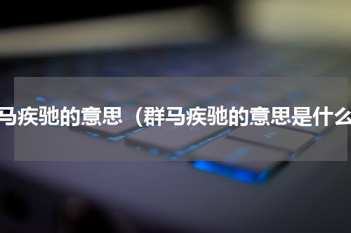 群马疾驰的意思（群马疾驰的意思是什么）