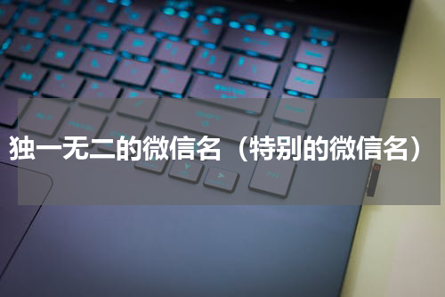 独一无二的微信名（特别的微信名）