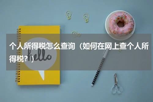 个人所得税怎么查询（如何在网上查个人所得税？）