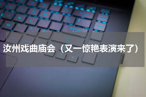 汝州戏曲庙会（又一惊艳表演来了）
