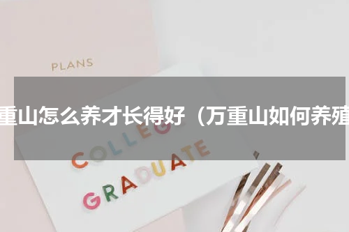 万重山怎么养才长得好（万重山如何养殖）