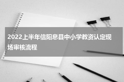 2022上半年信阳息县中小学教资认定现场审核流程