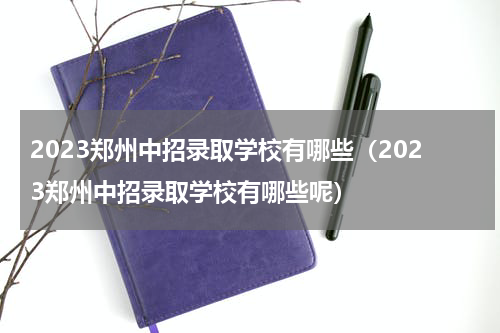 2023郑州中招录取学校有哪些（2023郑州中招录取学校有哪些呢）
