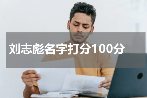 刘志彪名字打分100分