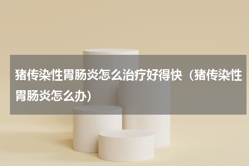 猪传染性胃肠炎怎么治疗好得快（猪传染性胃肠炎怎么办）