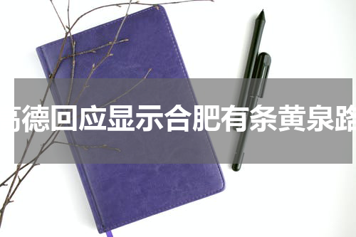 高德回应显示合肥有条黄泉路