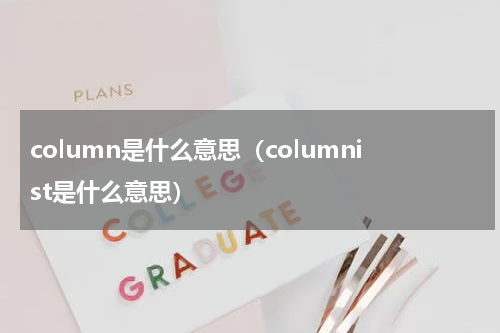 column是什么意思（columnist是什么意思）