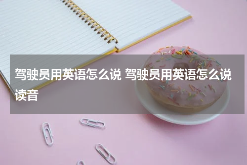驾驶员用英语怎么说 驾驶员用英语怎么说读音