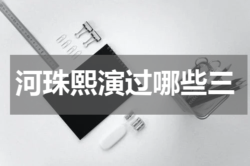 河珠熙演过哪些三