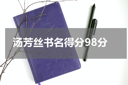 汤芳丝书名得分98分