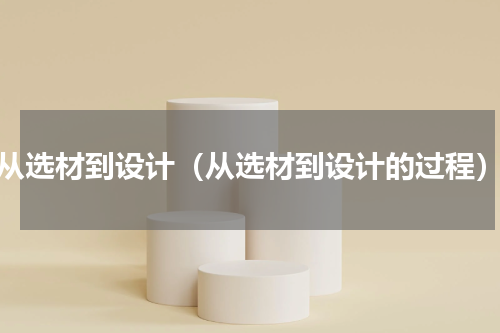 从选材到设计（从选材到设计的过程）